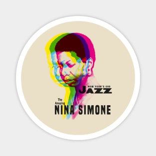 nina simone offset concert graphic Magnet